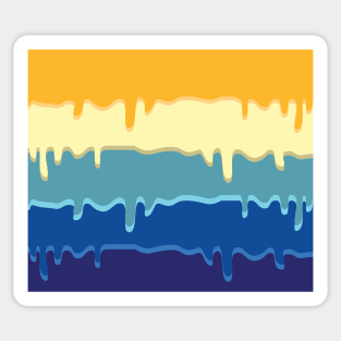 Retro Colors Ice Cream Sticker